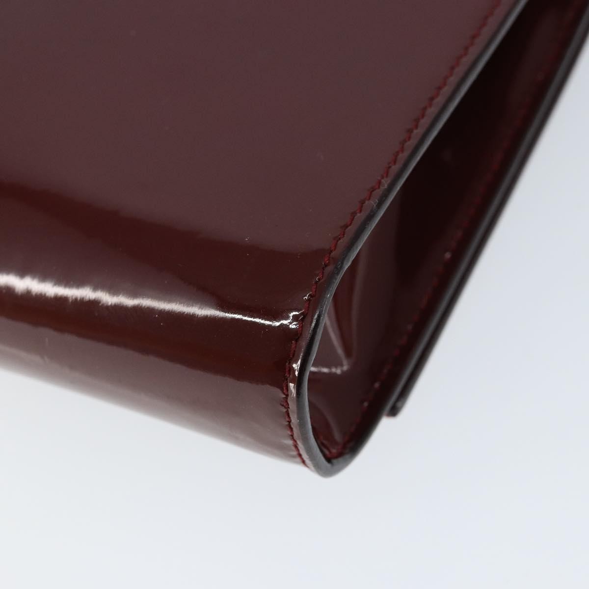 Salvatore Ferragamo Vala Chain Patent Leather Red Patent_Leather Shoulder Bag Bag (Pre-Owned)