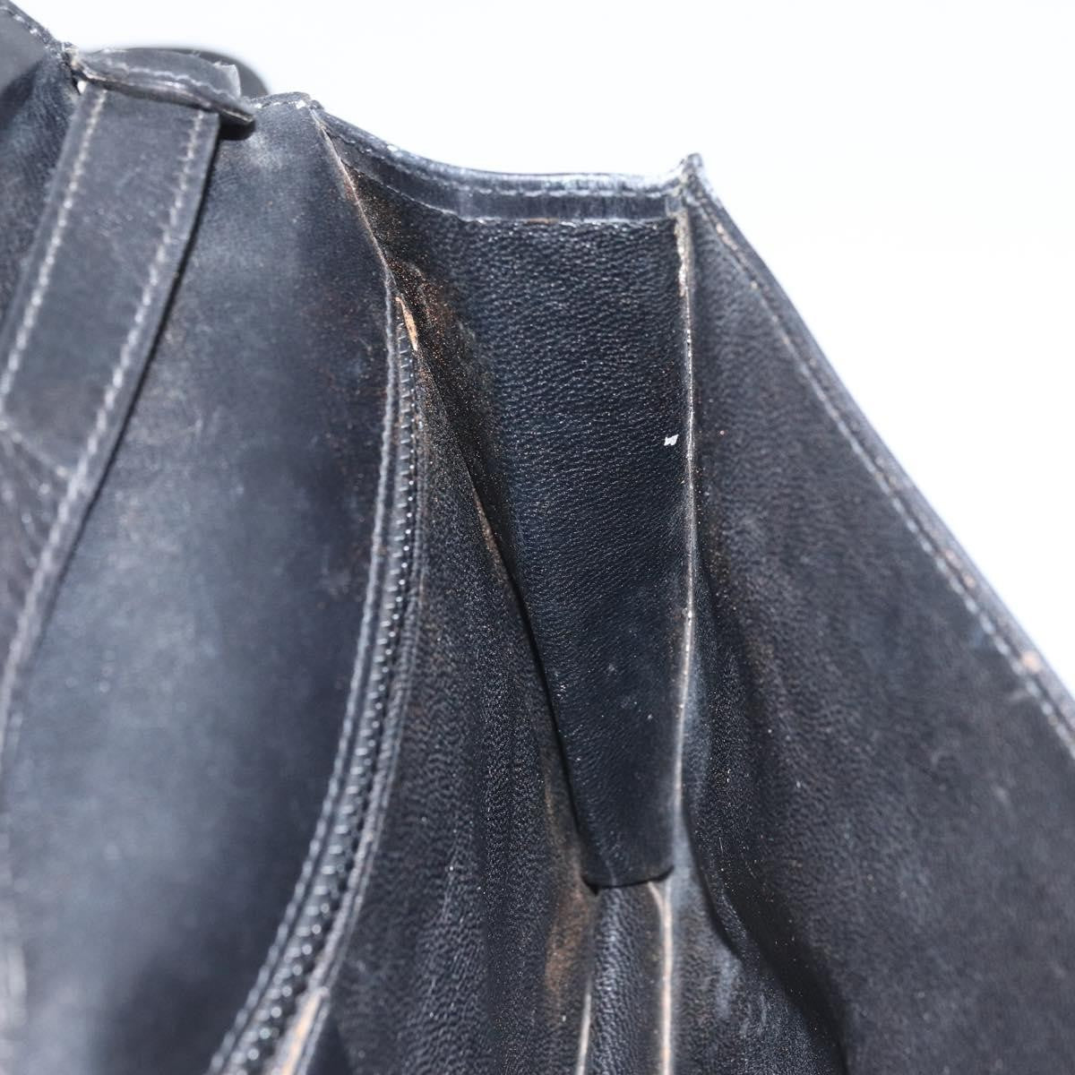 Celine Vintage Leather Black Leather Shoulder Bag Bag (Pre-Owned)