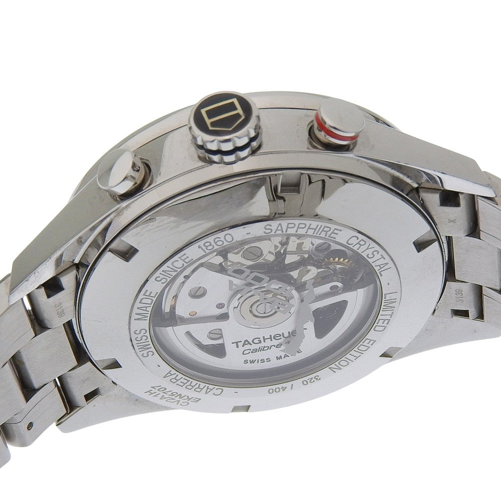 Tag Heuer Carrera Calibre 16 Chronograph Day Date Automatic Stainless Steel Watch (Pre-Owned)