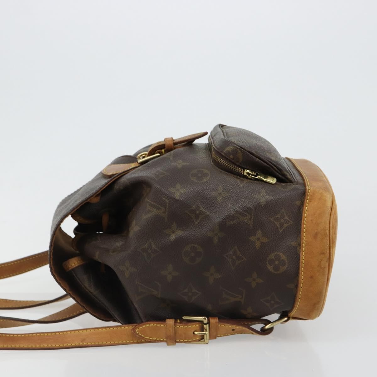 Louis Vuitton Vintage Montsouris Monogram Canvas Brown Canvas Backpack Bag (Pre-Owned)