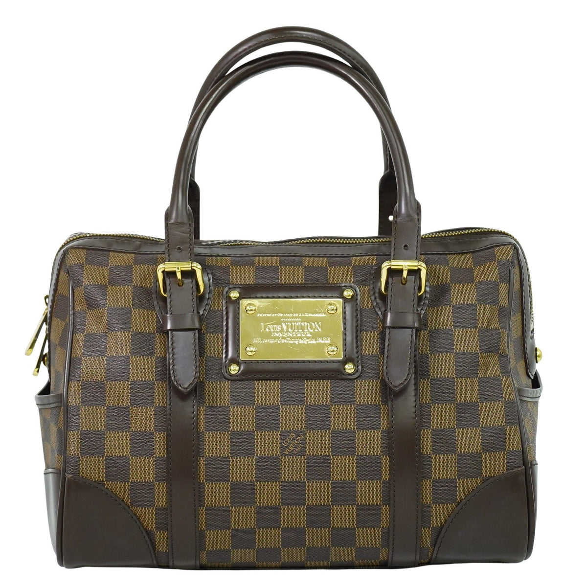 Louis Vuitton Berkeley Damier Brown Canvas Handbag (Pre-Owned)