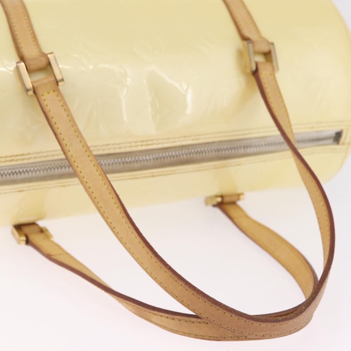 Louis Vuitton Bedford Monogram Vernis Beige Patent_Leather Handbag (Pre-Owned)
