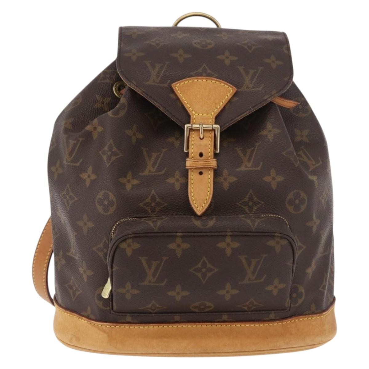 Louis Vuitton Montsouris Monogram Brown Canvas Backpack Bag (Pre-Owned)