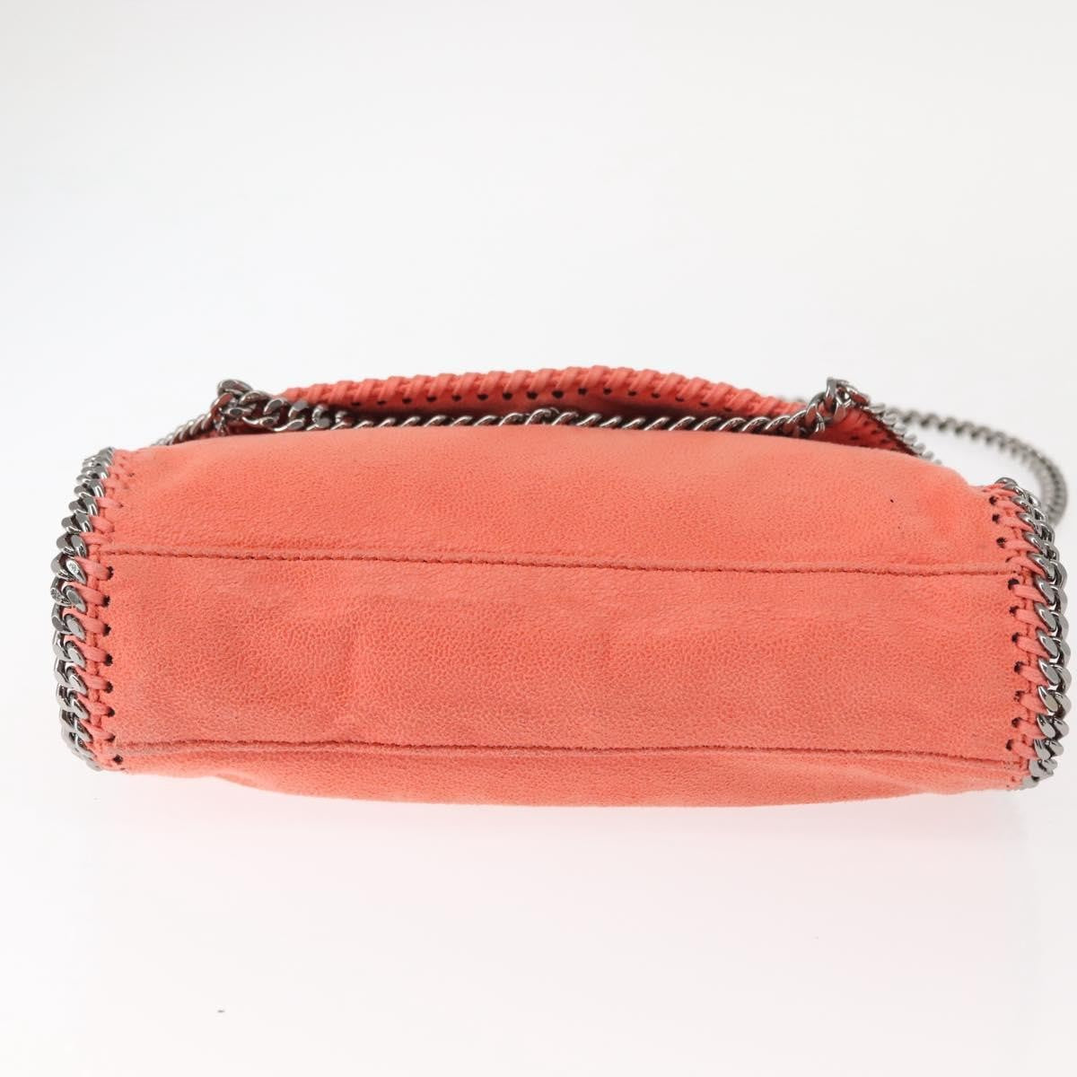 Stella Mccartney Falabella Fold Over Flap Shaggy Deer Orange Polyester Shoulder Bag Bag (Pre-Owned)