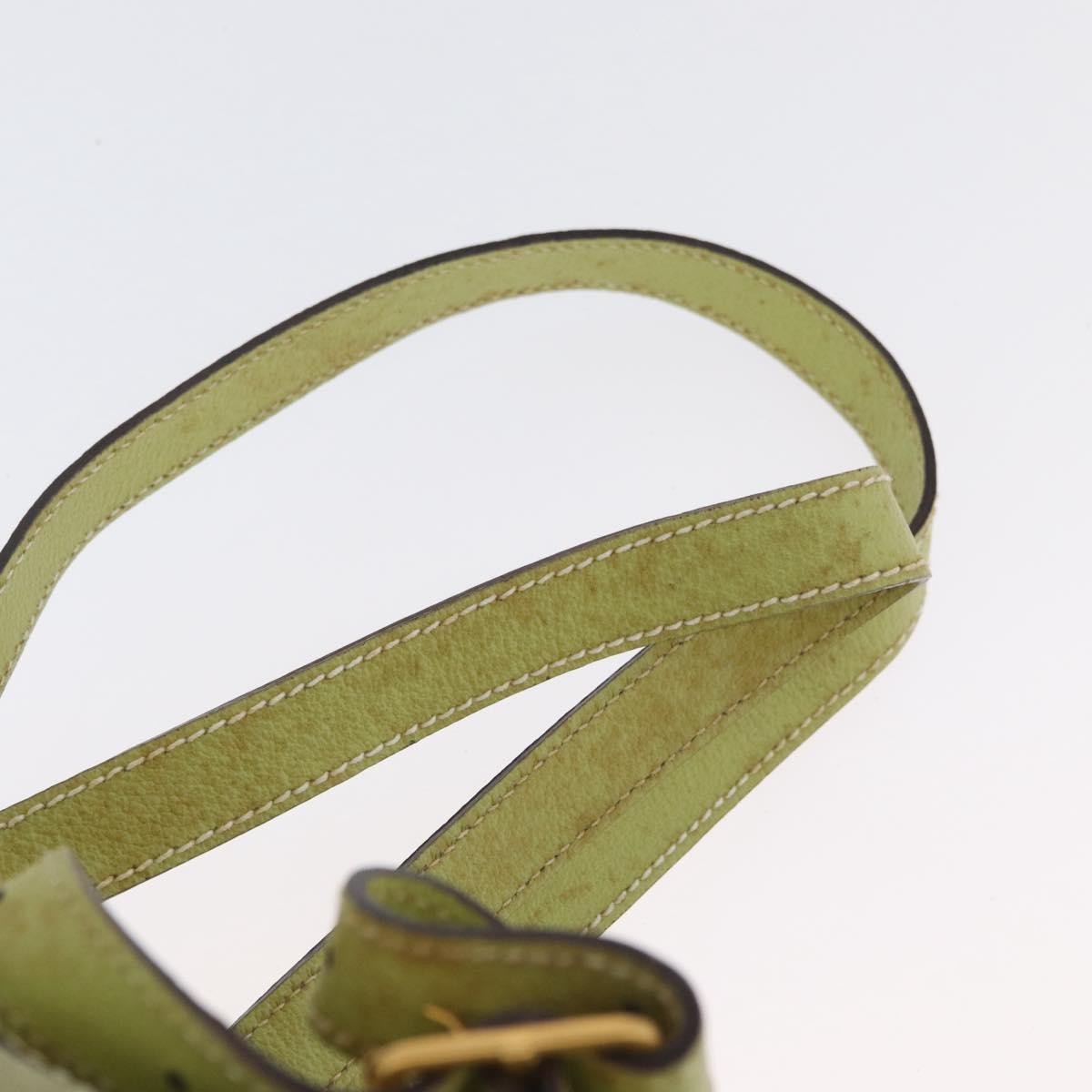 Gucci Gucci Bamboo Daim Green Suede Backpack Bag (Pre-Owned)