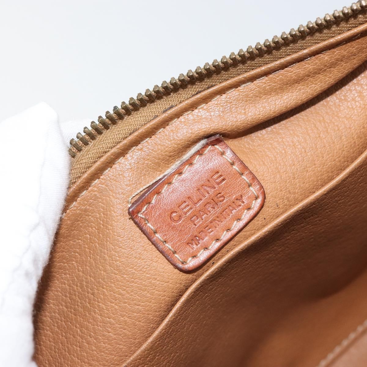 Celine Macadam Pochette Canvas And Leather Brown Canvas Clutche & Pouche Bag (Pre-Owned)