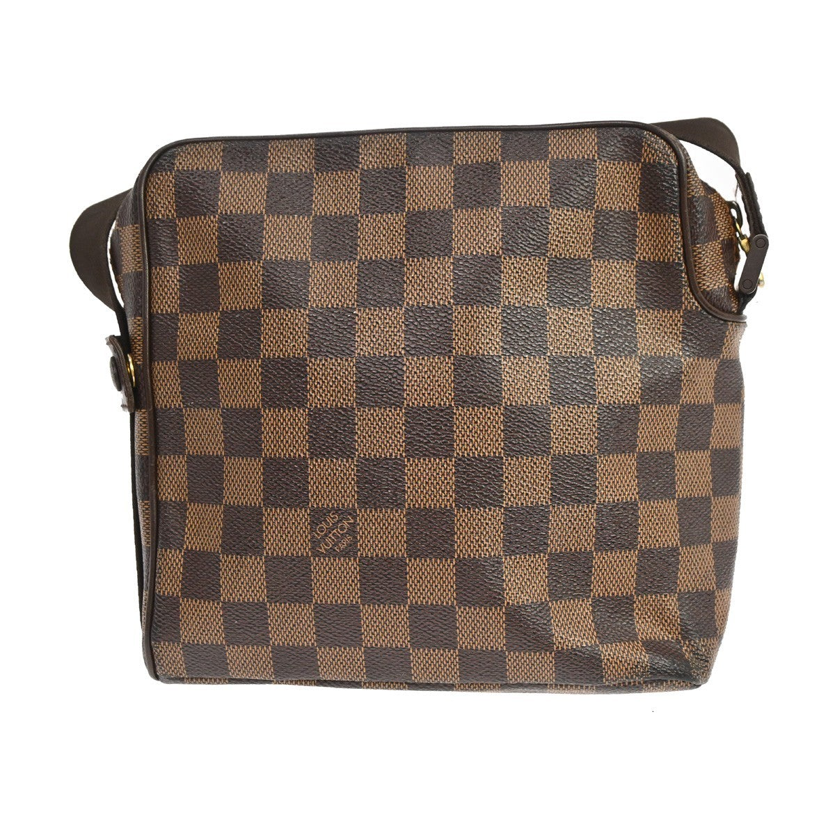Louis Vuitton Olav Damier Ebene Brown Canvas Shoulder Bag Bag (Pre-Owned)