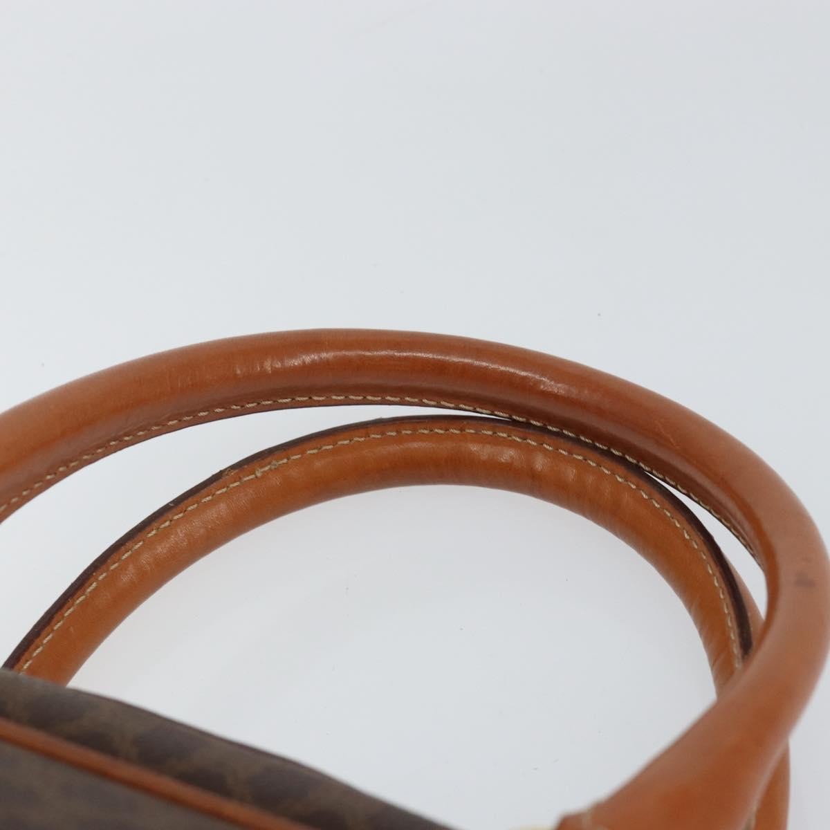 Celine Macadam Macadam With Leather Brown Canvas Handbag (Pre-Owned)
