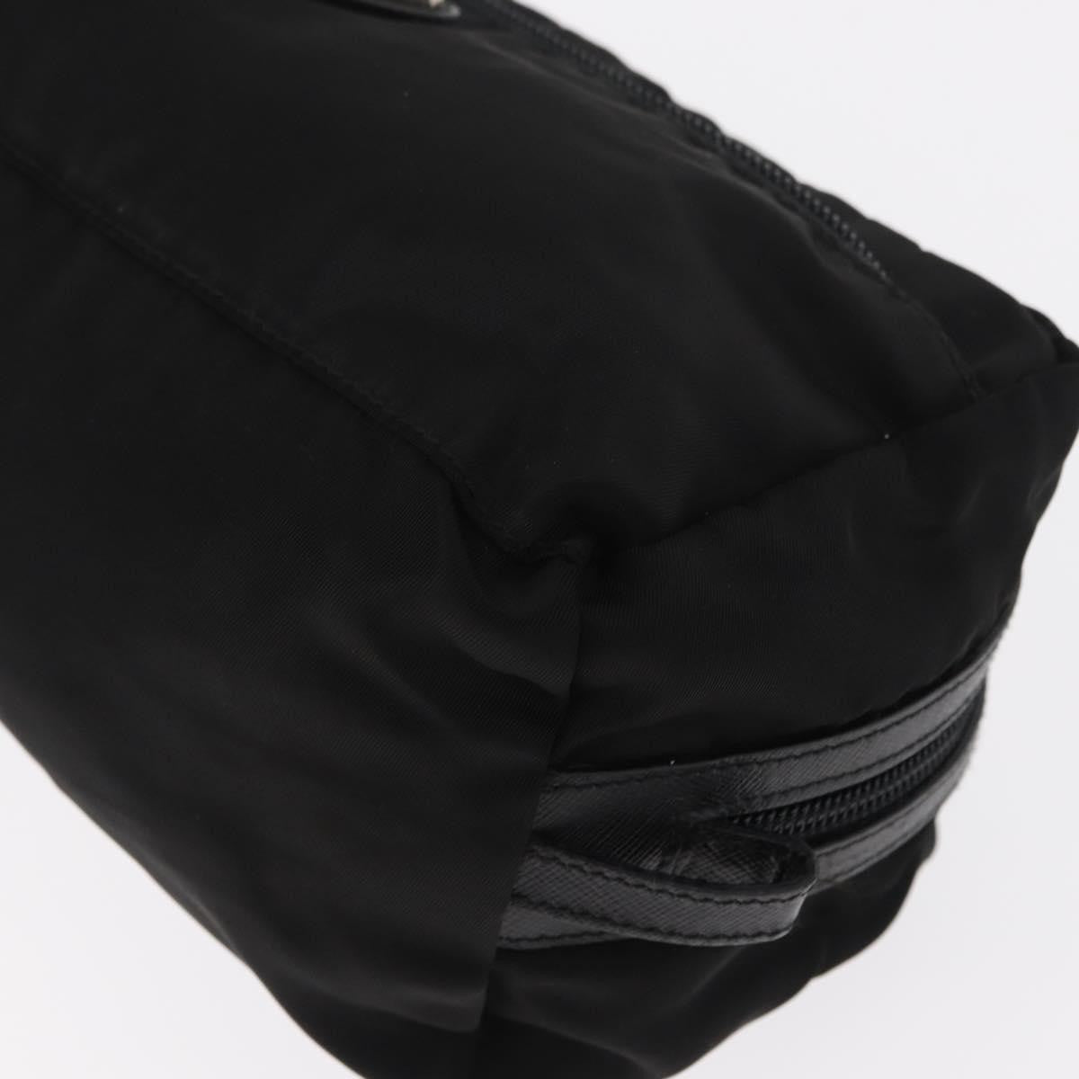 Prada Logo Pouch Nylon Black Nylon Clutche & Pouche Bag (Pre-Owned)