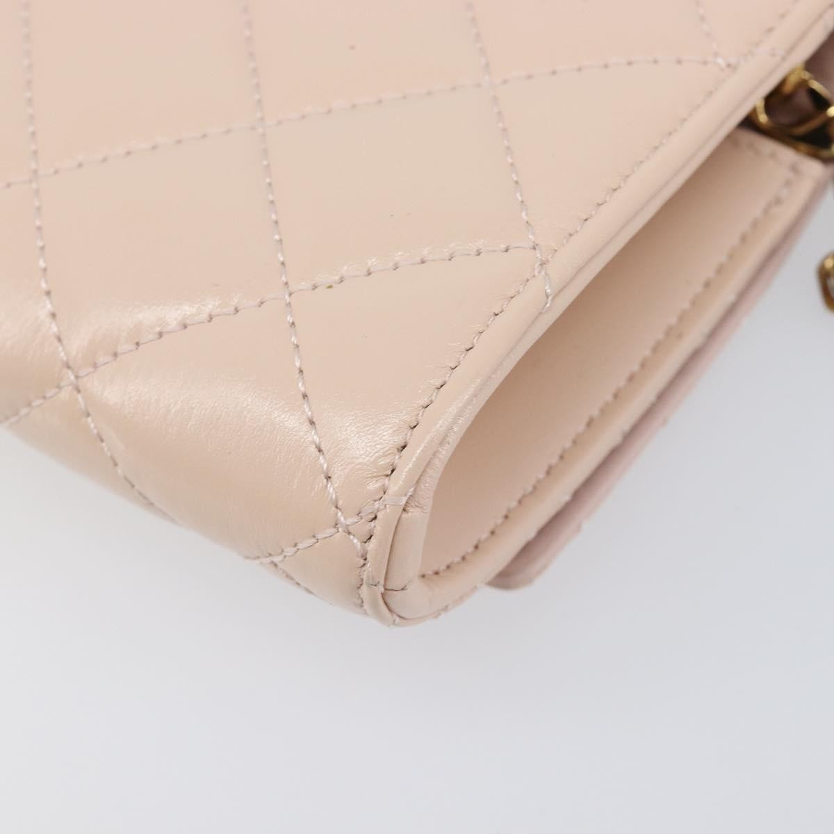 Versace Greca Goddess Convertible Clutch Leather Pink Leather Shoulder Bag Bag (Pre-Owned)