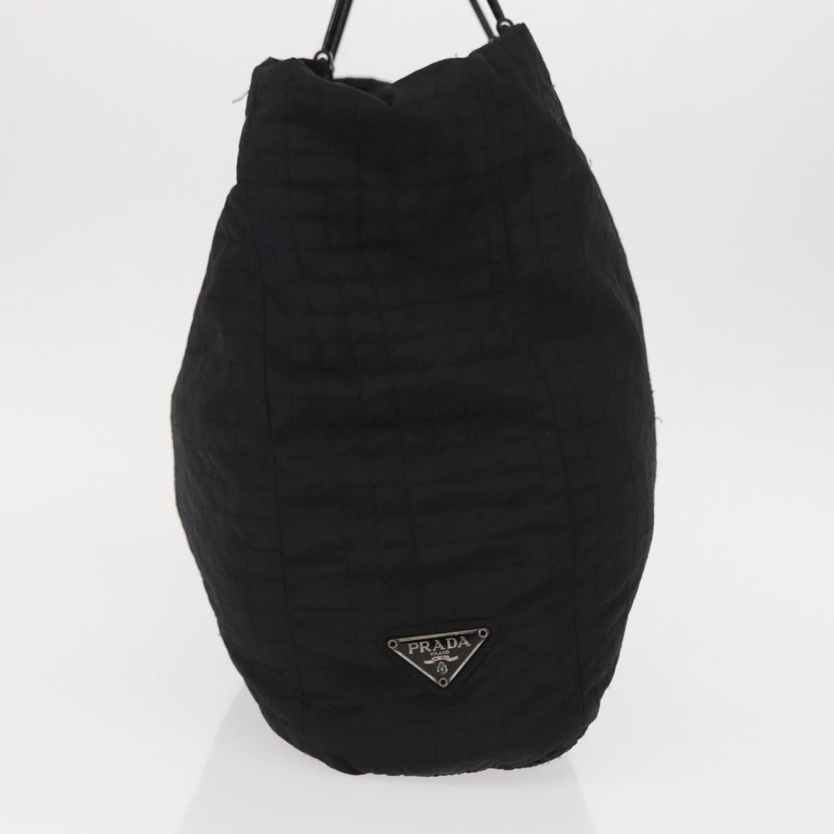Prada Vintage Tessuto Black Nylon Handbag (Pre-Owned)