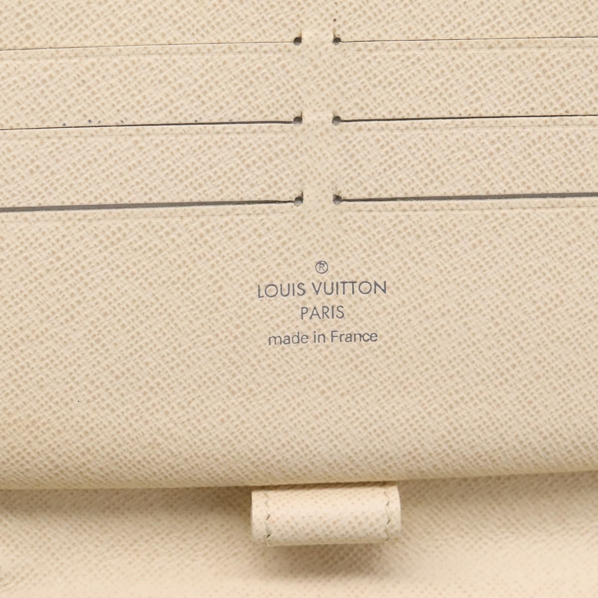 Louis Vuitton Zippy Organizer Damier White Canvas Wallets Accessory (Pre-Owned)