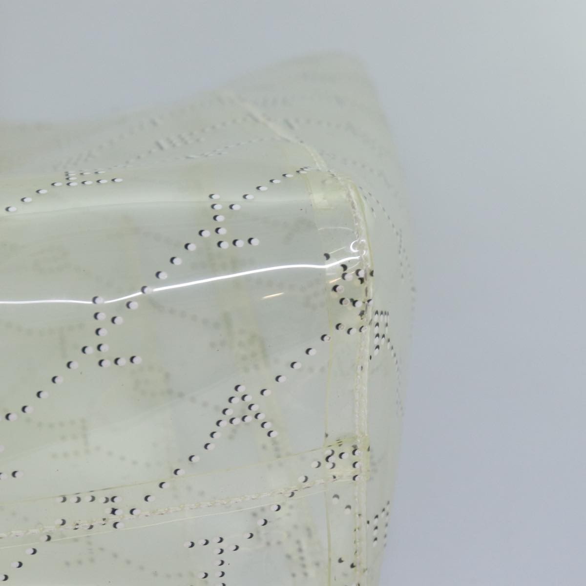 Stella Mccartney Logo Shopping Tote Vinyl Clear Plastic Tote Bag Bag (Pre-Owned)