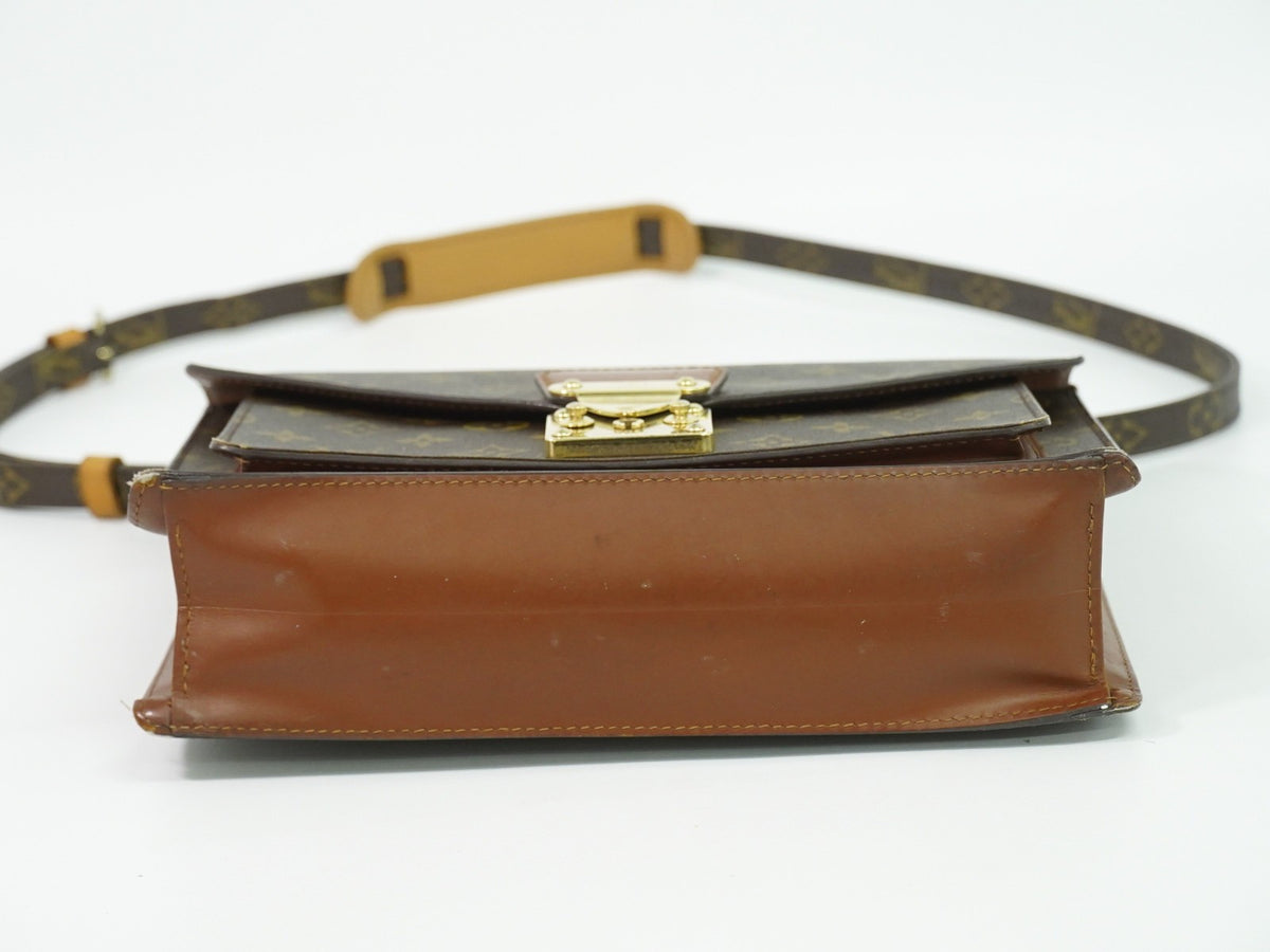 Louis Vuitton Monceau Monogram Canvas Brown Canvas Handbag (Pre-Owned)