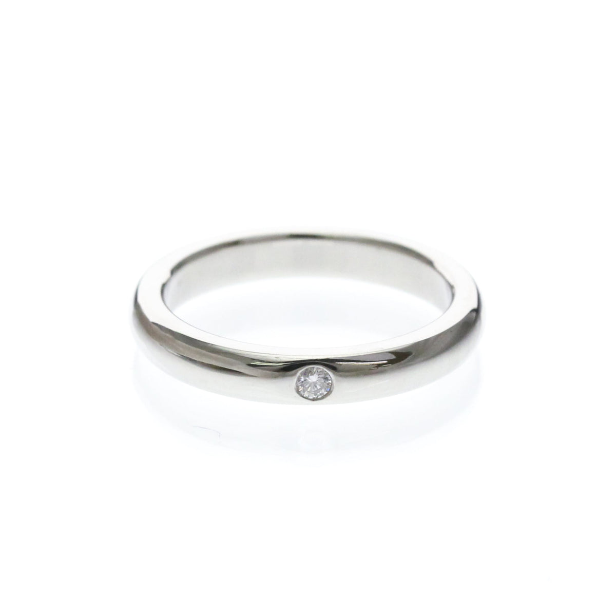 Tiffany & Co. Classic Wedding Band Platinum Silver Platinum Ring Jewelry (Pre-Owned)