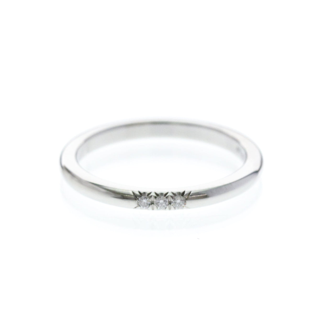Tiffany & Co. Forever Wedding Band 950 Platinum With Diamonds Silver Platinum Ring Jewelry (Pre-Owned)