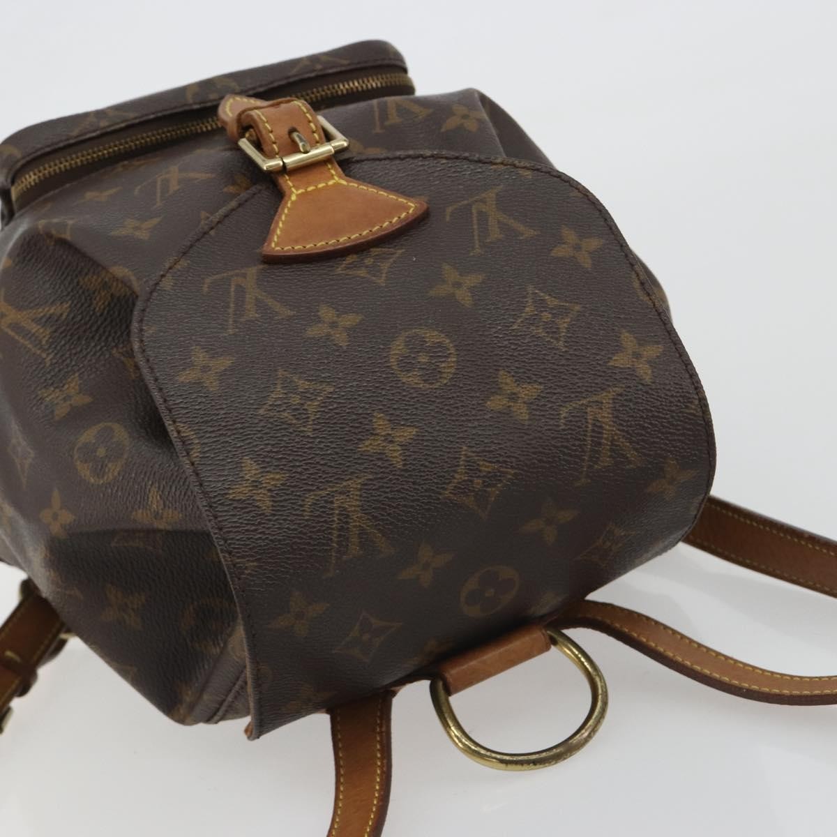 Louis Vuitton Vintage Montsouris Monogram Canvas Brown Canvas Backpack Bag (Pre-Owned)