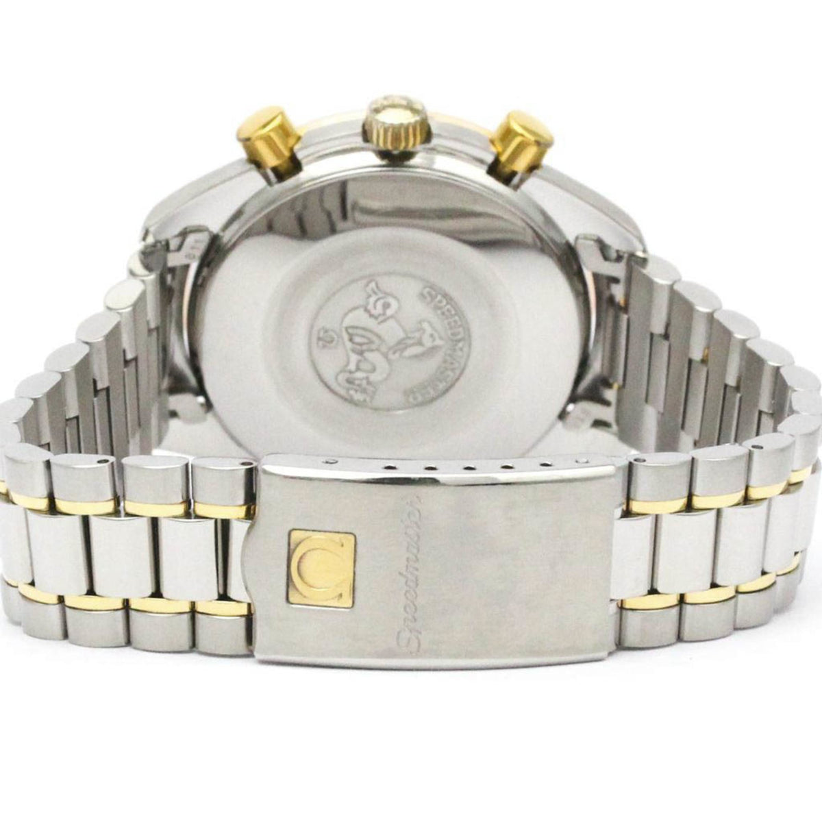 Omega Speedmaster Reduced Chronograph Automatic Stainless Steel And Yellow Gold Watch (Pre-Owned)