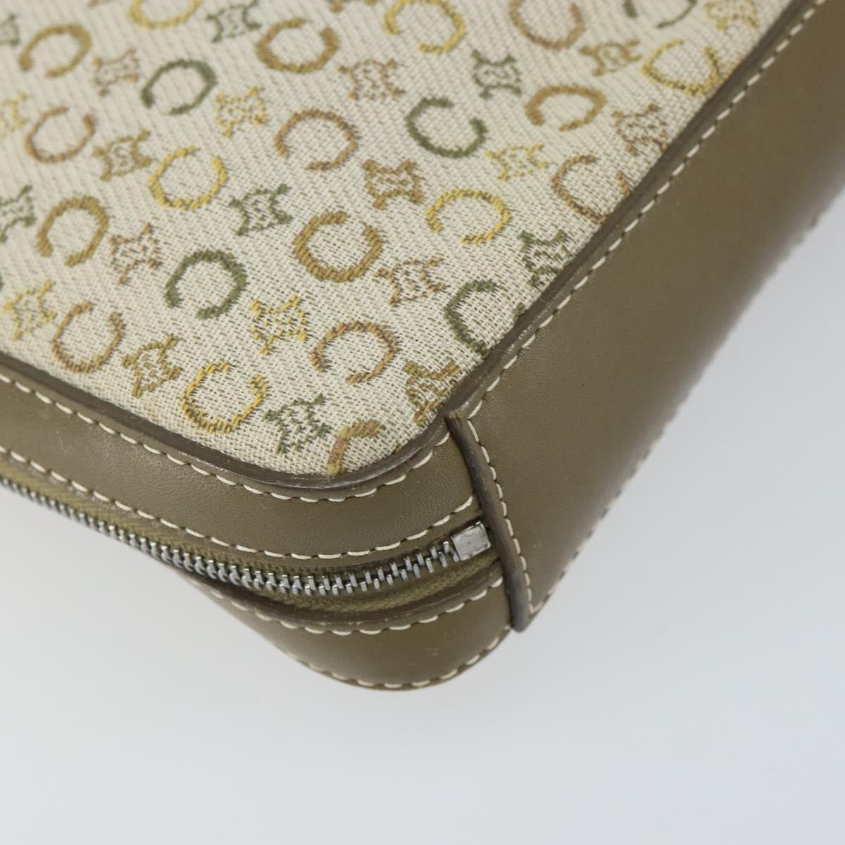 Celine C Macadam Shoulder Canvas Khaki Canvas Shoulder Bag Bag (Pre-Owned)