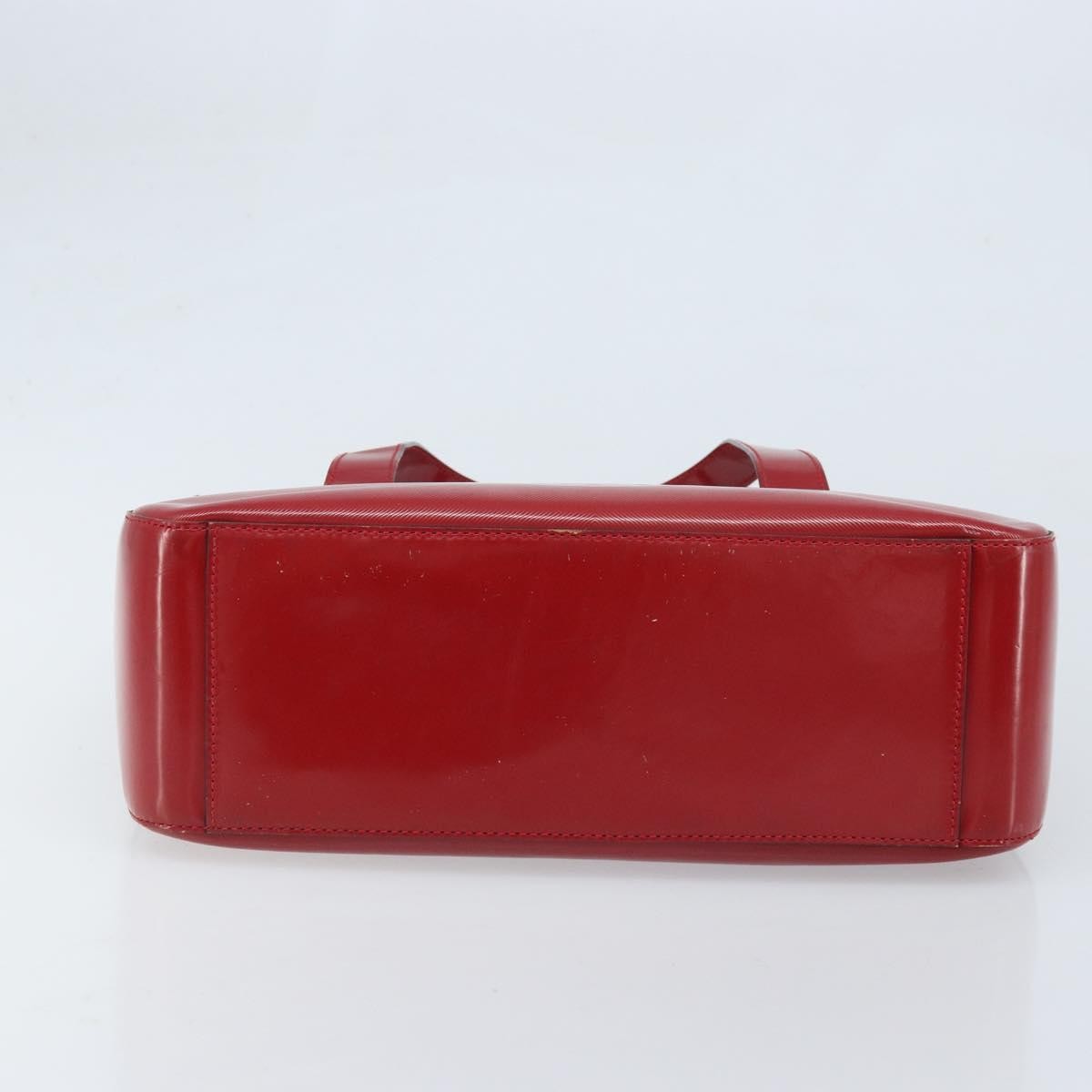 Celine Vintage Leather Red Leather Handbag (Pre-Owned)