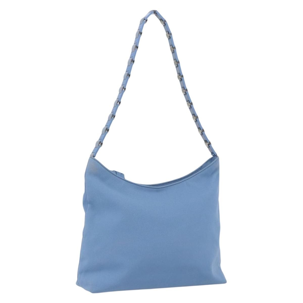 Salvatore Ferragamo Shoulder Nylon Blue Nylon Shoulder Bag Bag (Pre-Owned)