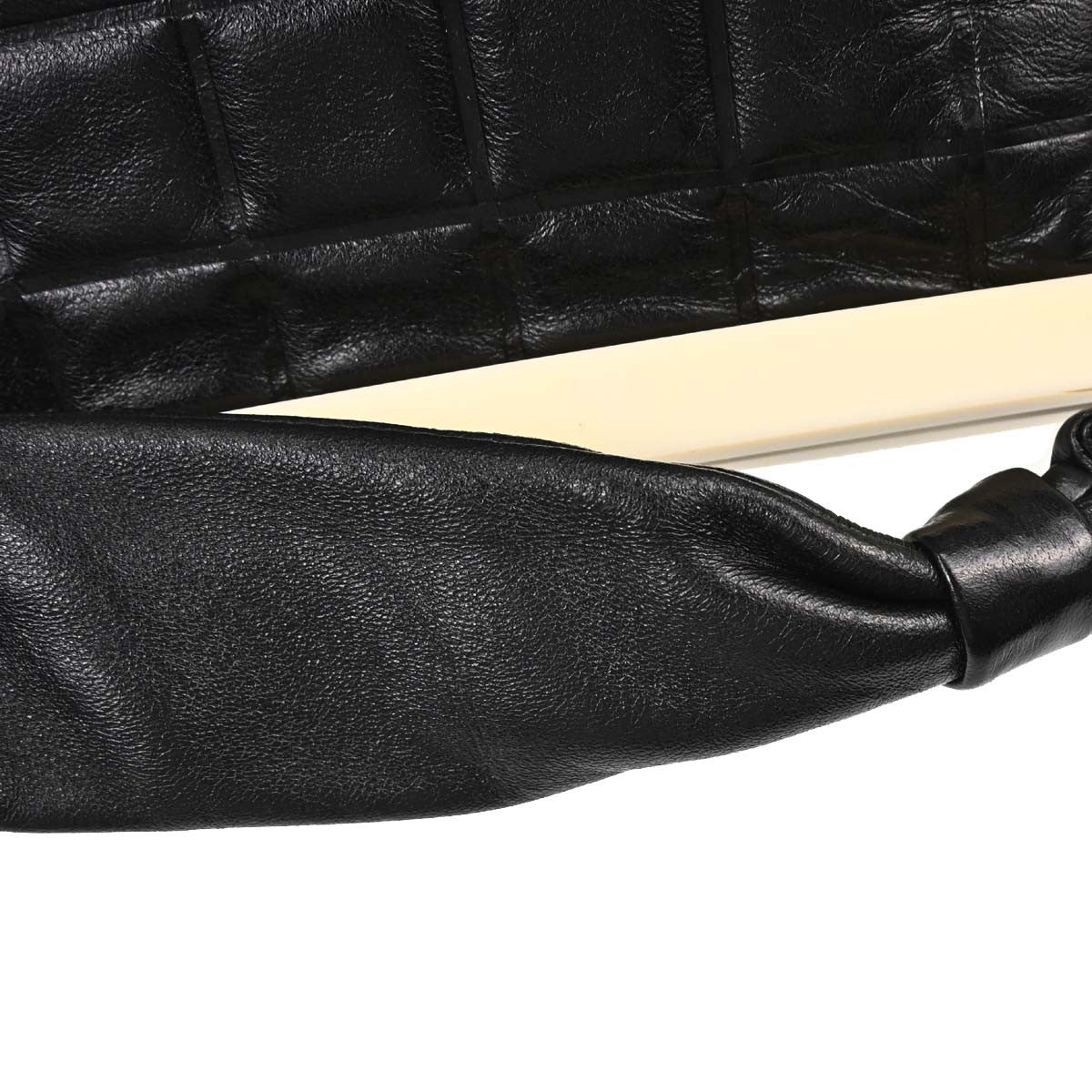 Chanel Chocolate Bar Frame Quilted Lambskin Black Leather Shoulder Bag Bag (Pre-Owned)
