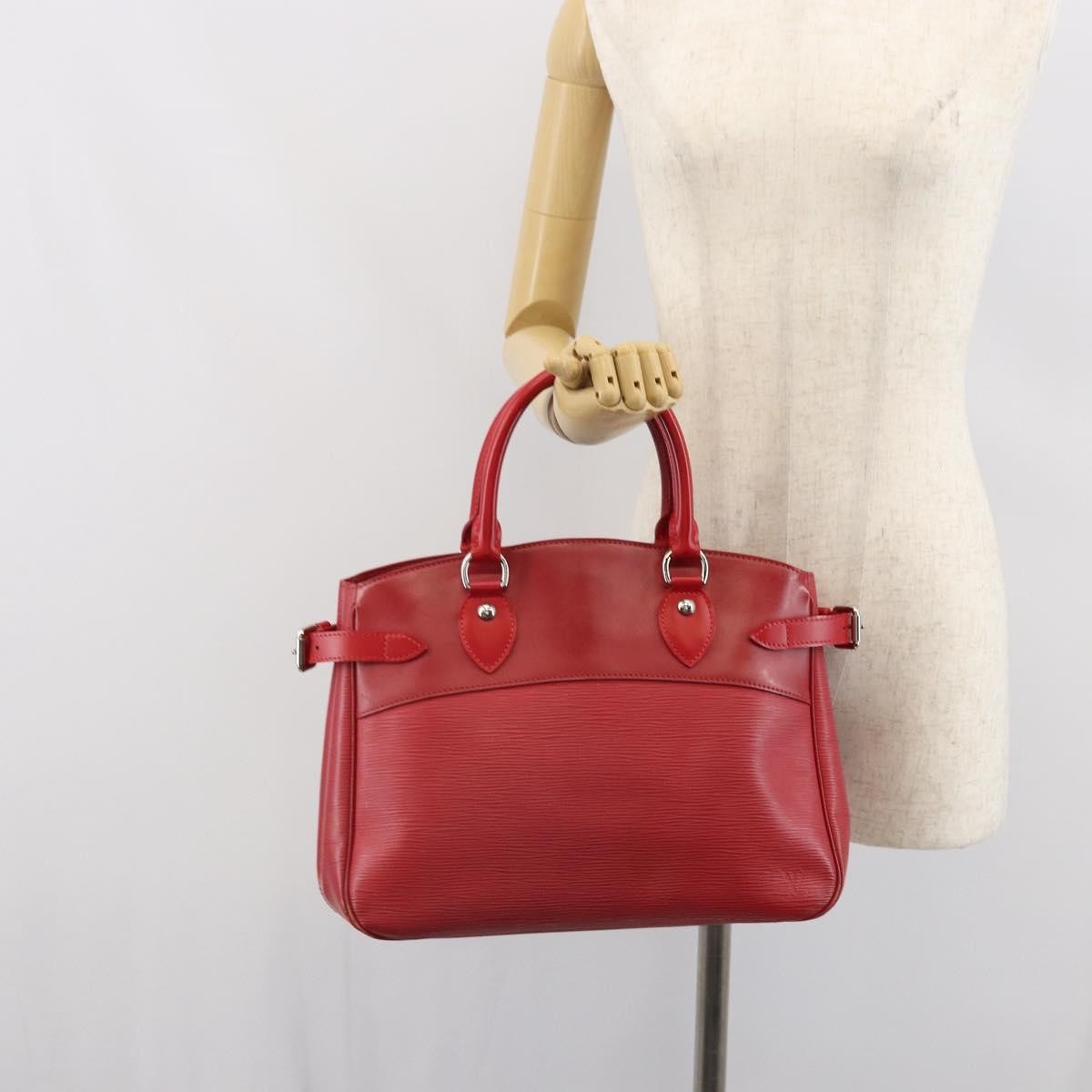 Louis Vuitton Passy Tote Epi Leather Red Leather Handbag (Pre-Owned)
