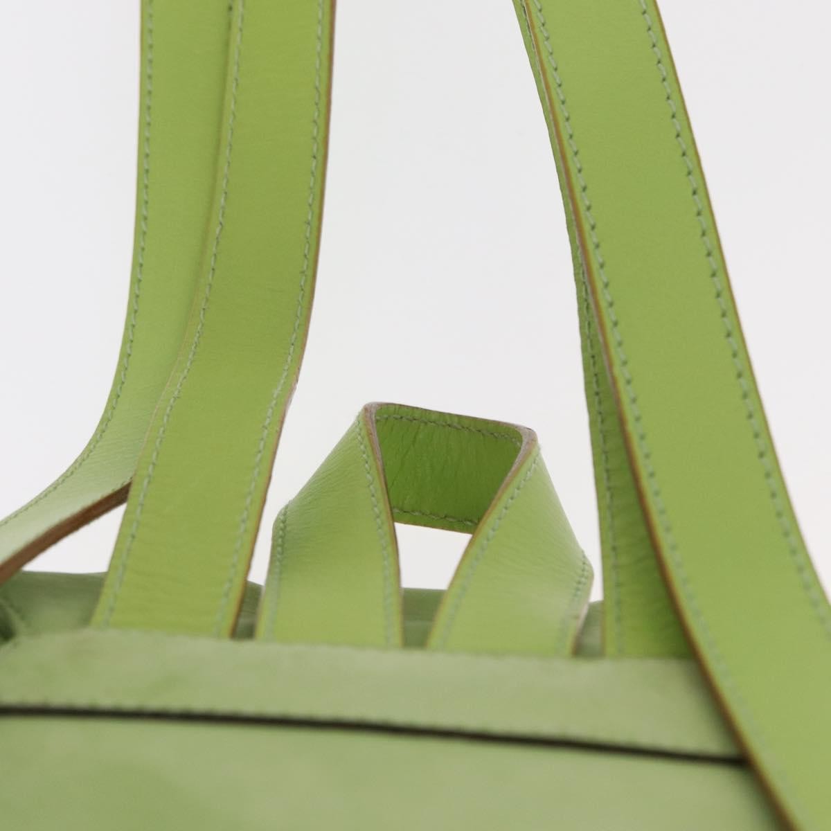 Salvatore Ferragamo Gancini Suede Green Suede Backpack Bag (Pre-Owned)