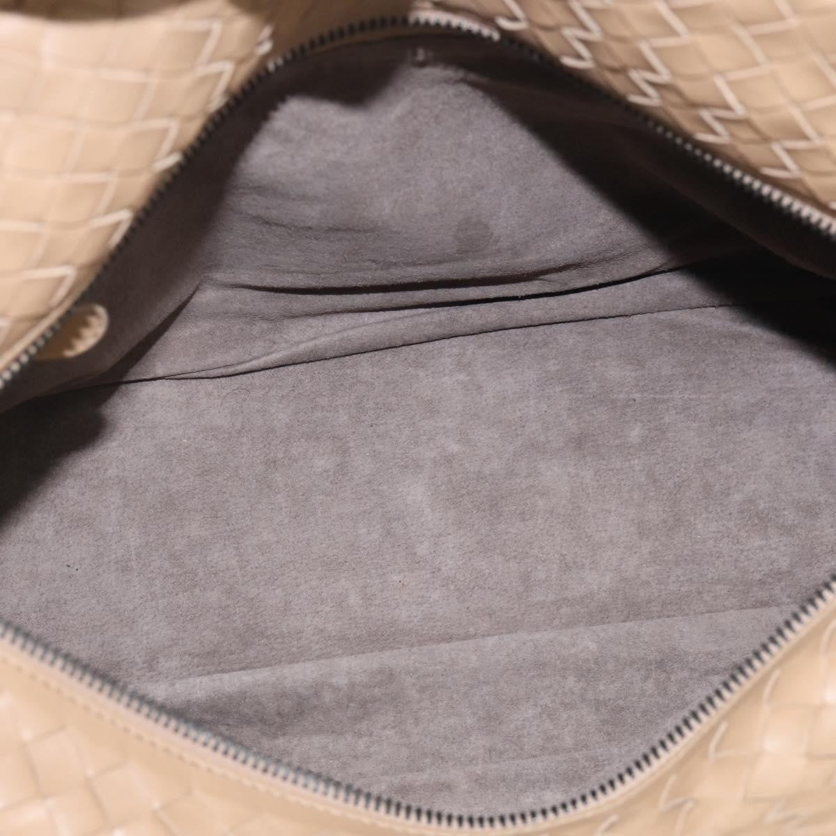 Bottega Veneta Brick Intrecciato Nappa Brown Leather Handbag (Pre-Owned)