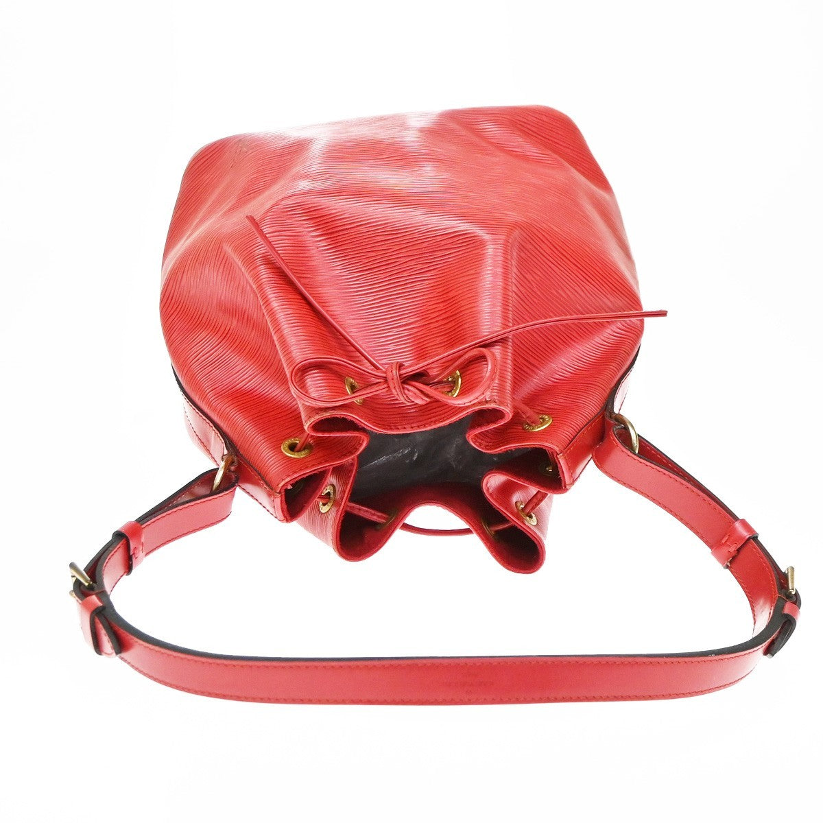 Louis Vuitton Petit Noe Epi Leather Red Leather Handbag (Pre-Owned)