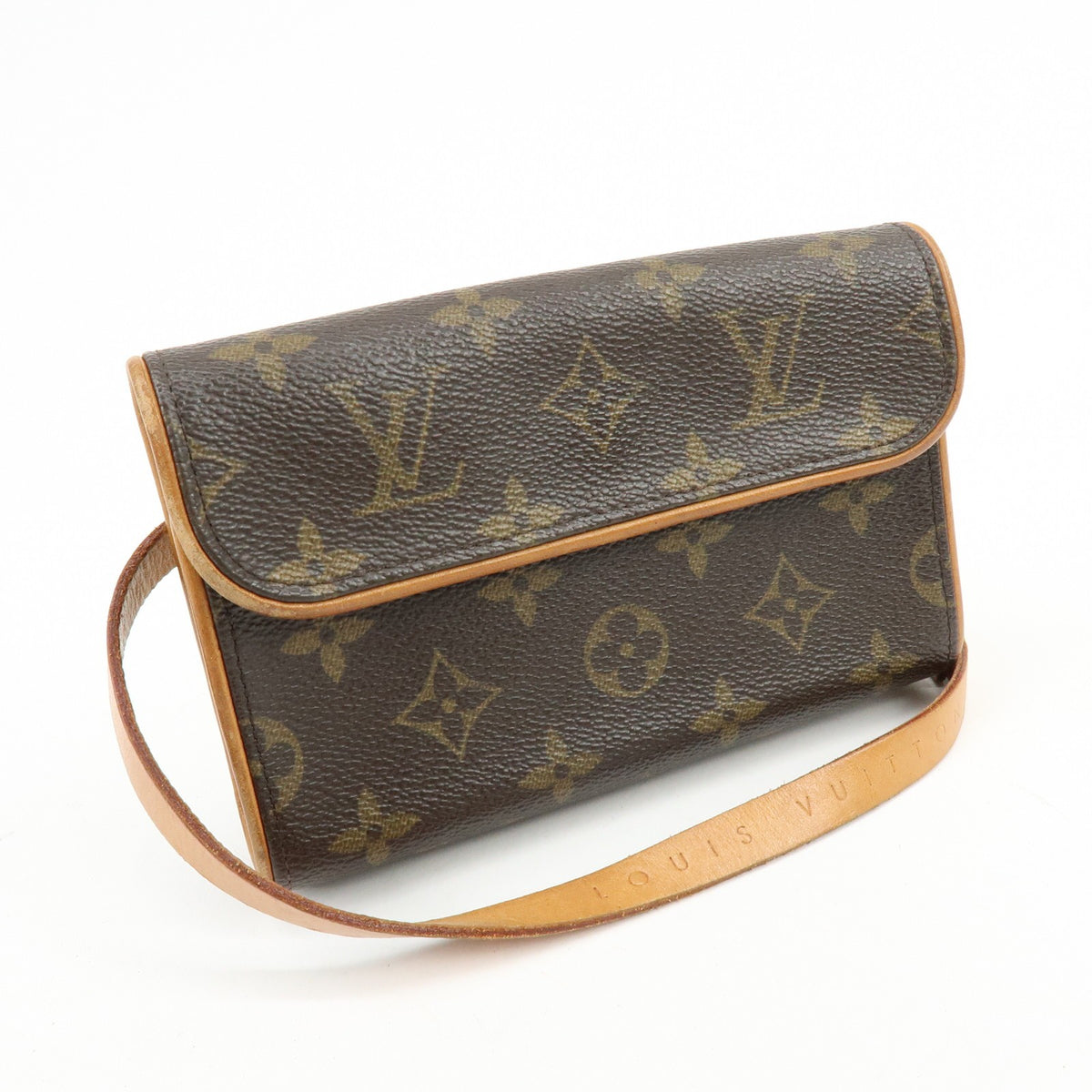 Louis Vuitton Florentine Waist Monogram Canvas Brown Canvas Handbag (Pre-Owned)