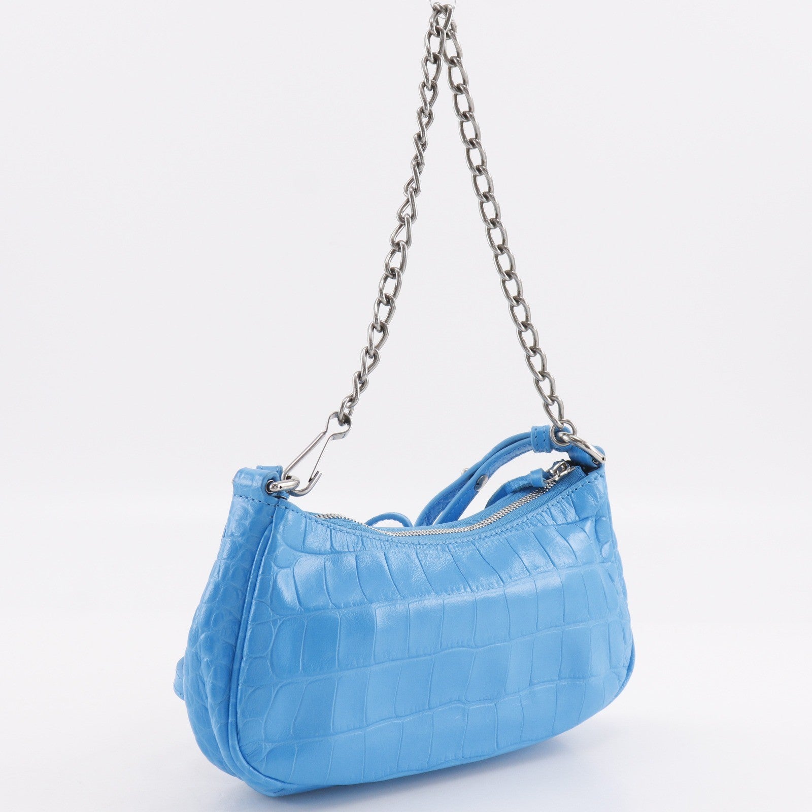 Balenciaga Shoulder Pvc Blue Leather Shoulder Bag Bag (Pre-Owned)