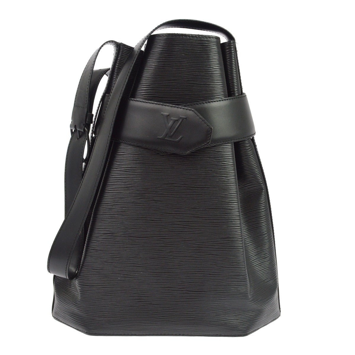 Louis Vuitton Vintage Sac D'epaule Epi Leather Black Leather Shoulder Bag Bag (Pre-Owned)