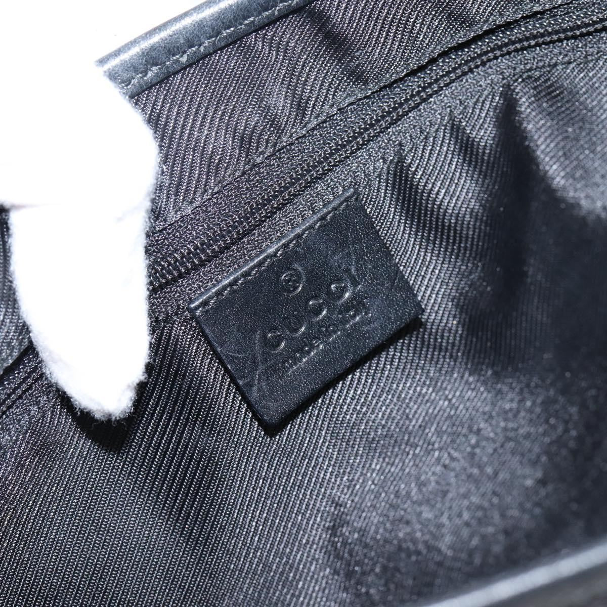 Gucci Jackie O Hobo Gg Canvas With Leather Black Canvas Shoulder Bag Bag (Pre-Owned)