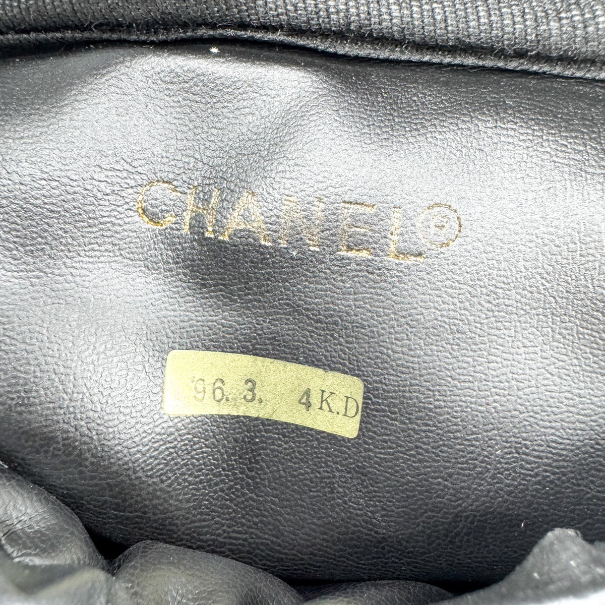 Chanel Vintage Timeless Cosmetic Case Patent Black Patent_Leather Clutche & Pouche Bag (Pre-Owned)