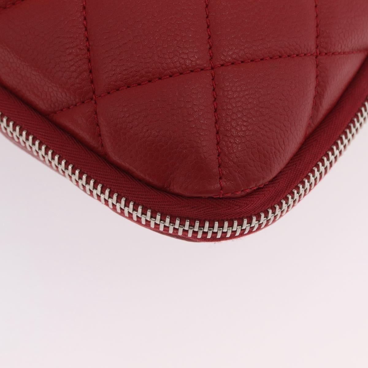 Chanel Timeless Cc Expandable Quilted Caviar Red Leather Tote Bag Bag (Pre-Owned)