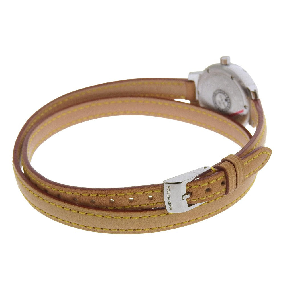 Louis Vuitton Tambour Quartz Stainless Steel Watch (Pre-Owned)
