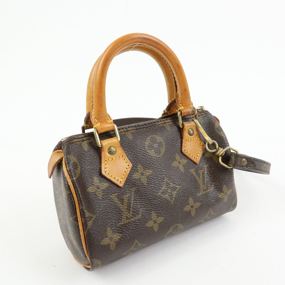 Louis Vuitton Speedy Mini Hl Monogram Canvas Brown Canvas Handbag (Pre-Owned)