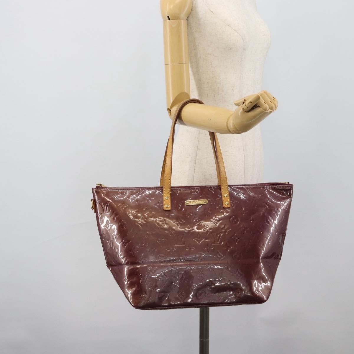 Louis Vuitton Bellevue Monogram Vernis Purple Patent_Leather Tote Bag Bag (Pre-Owned)