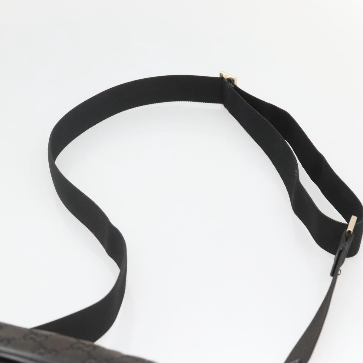 Gucci Flap Messenger Gg Coated Canvas Black Canvas Shoulder Bag Bag (Pre-Owned)