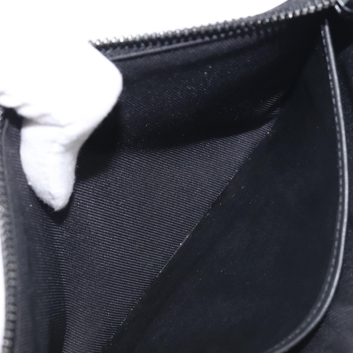 Louis Vuitton Discovery Pochette Monogram Shadow Leather Black Leather Clutche & Pouche Bag (Pre-Owned)