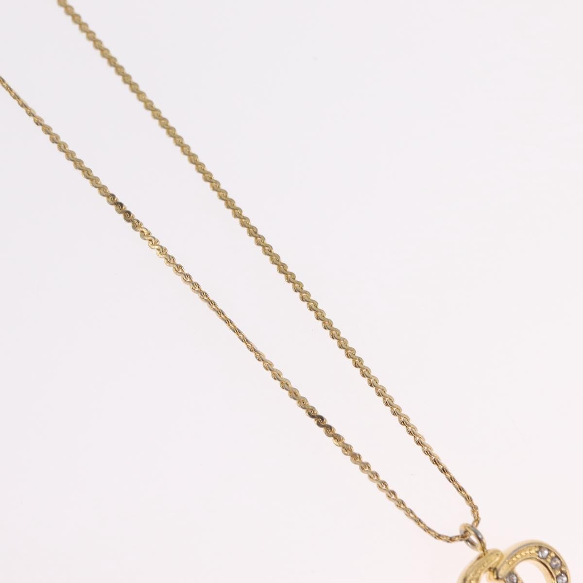 Christian Dior Cd Pendant Metal Gold Metal Necklace Jewelry (Pre-Owned)