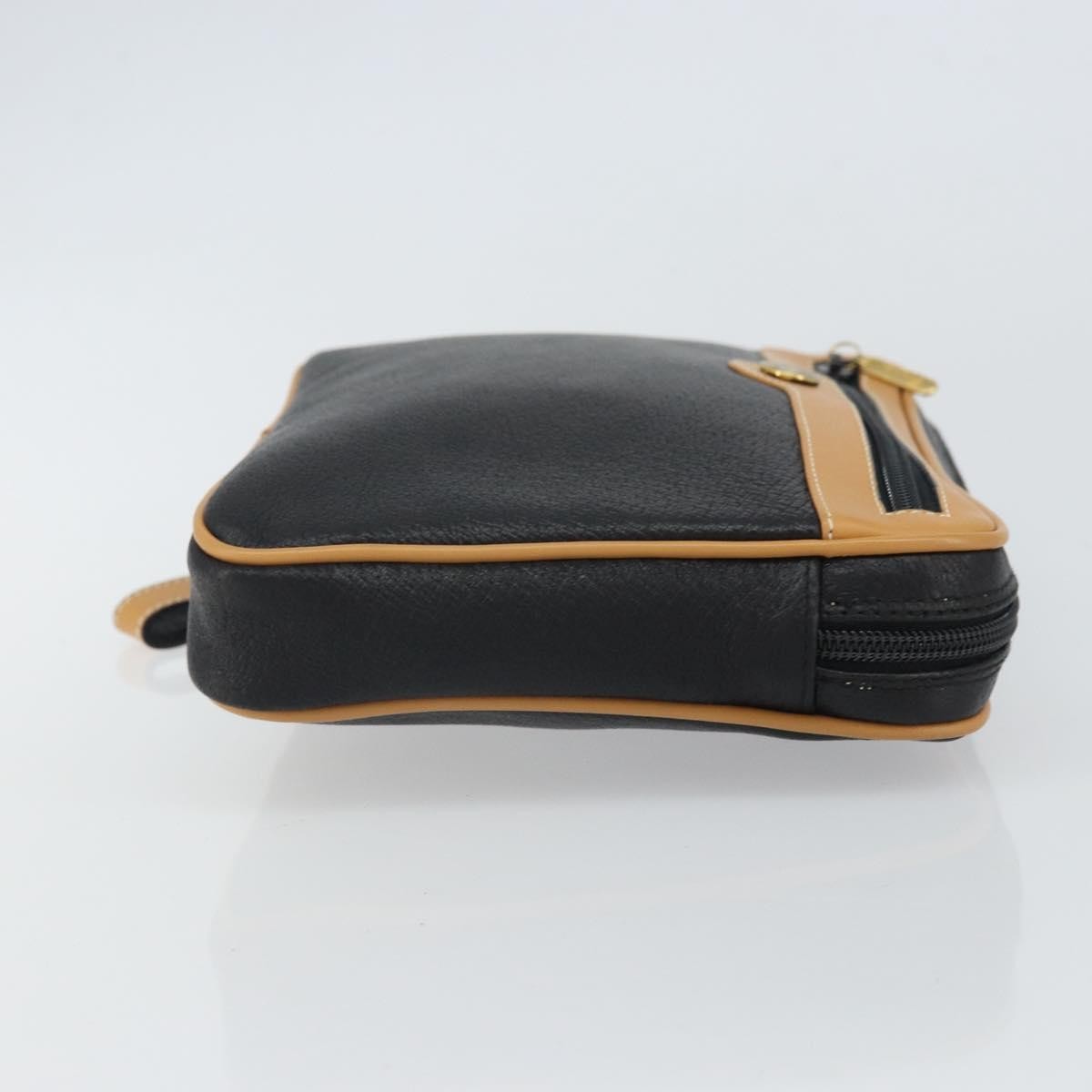 Gucci Vintage Clutch Leather Black Leather Clutche & Pouche Bag (Pre-Owned)