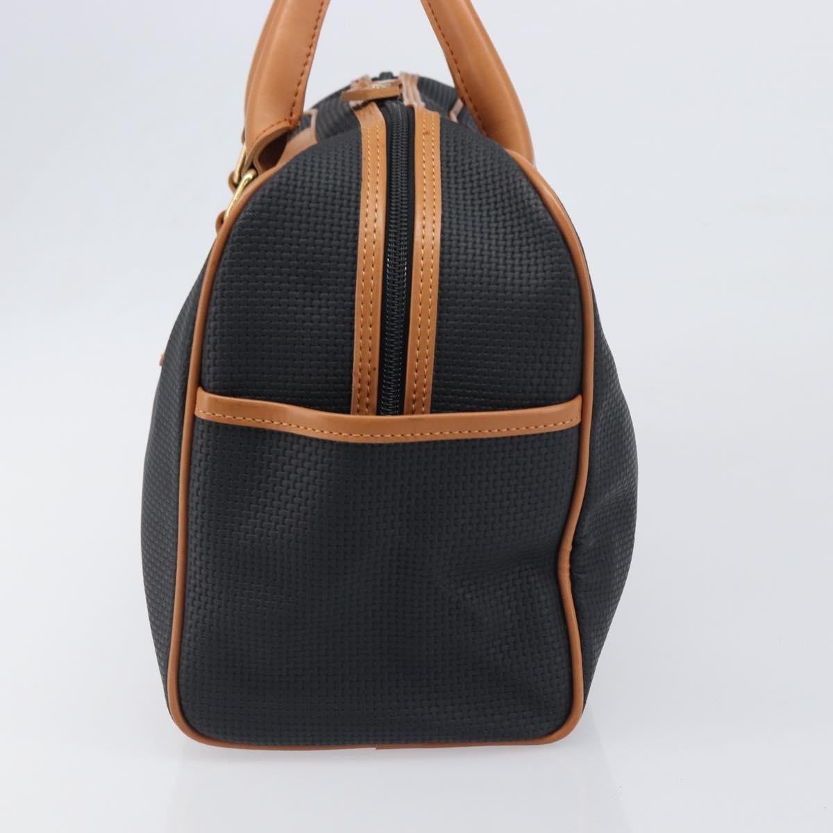 Saint Laurent Boston Bag Canvas Black Canvas Handbag (Pre-Owned)