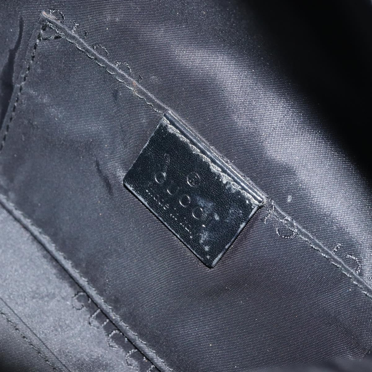 Gucci Zip Hobo Nylon Black Nylon Handbag (Pre-Owned)