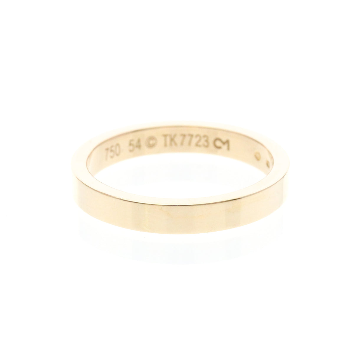 Cartier C De Cartier Wedding Band 18K Rose Gold Gold Pink_Gold Ring Jewelry (Pre-Owned)