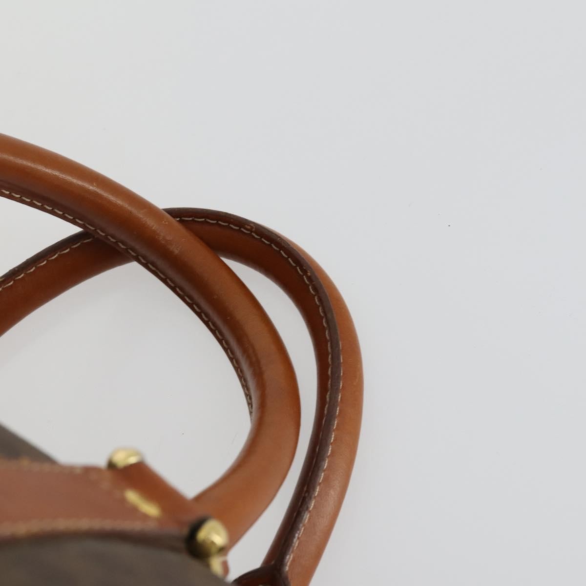 Celine Vintage Macadam Boston Canvas Brown Pvc Travel Bag Bag (Pre-Owned)