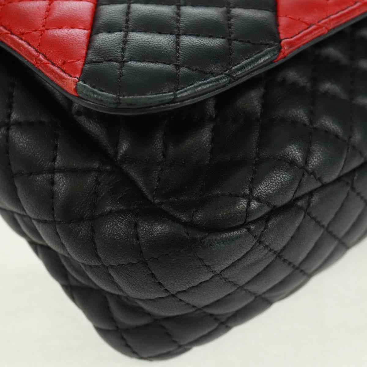 Versace Medusa Padlock Icon Top Handle Quilted Leather Black Leather Shoulder Bag Bag (Pre-Owned)