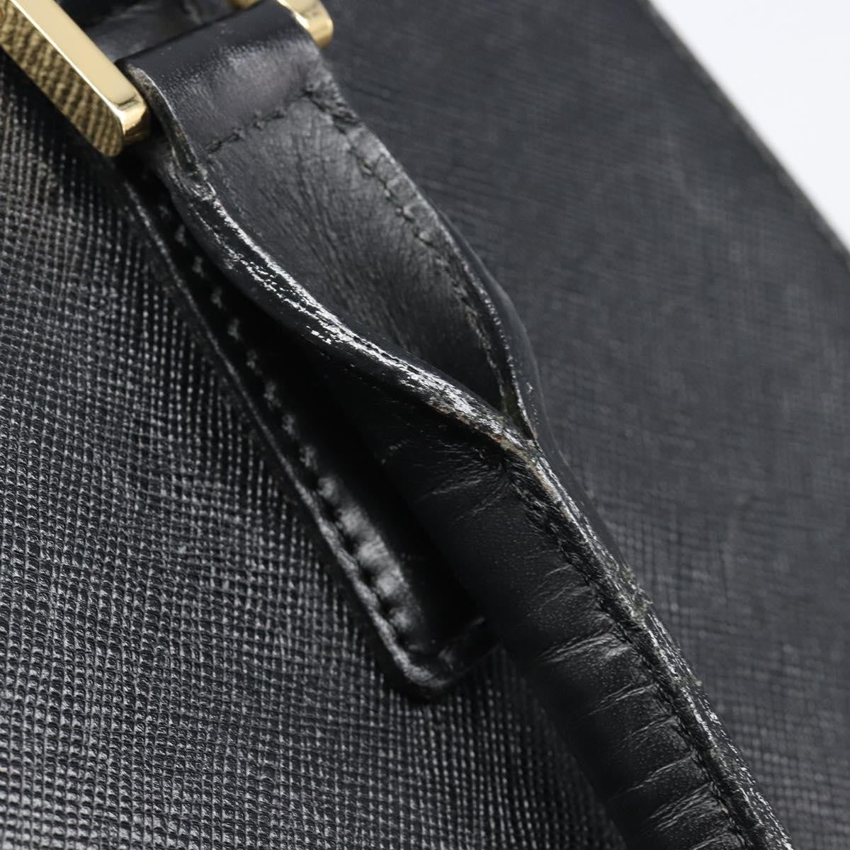 Burberry Handbag Leather Black Leather Handbag (Pre-Owned)