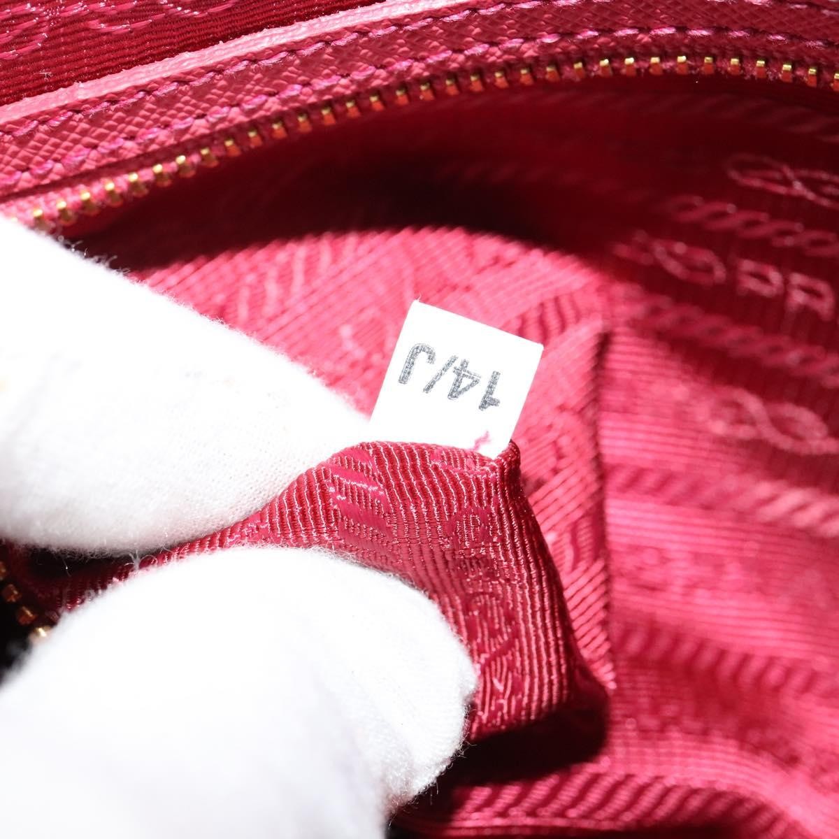Prada Front Pocket Saffiano Leather Pink Leather Shoulder Bag Bag (Pre-Owned)